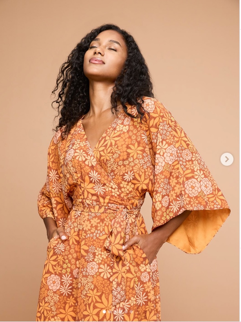 NWOT Mixed by Nasrin Marigold Maxi Dress XS